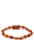 Pulseira de Âmbar Para Adultos Original Pulso Fino Bean Conhaque Polido - comprar online