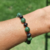 Pulseira de Âmbar Para Adultos Original Barroco Cereja Rústico e Jade - Âmbar Brasil