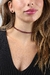 Choker de Âmbar Original Conhaque + Ametista