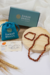 Kit Colar + Pulseira de Âmbar Para Bebês Original Conhaque Polido