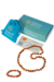 Kit Colar + Pulseira de Âmbar Para Bebês Original Conhaque Rústico - comprar online