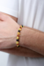 Pulseira de Âmbar Masculina Original Barroco Mesclado Rústico