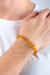 Pulseira de Âmbar Masculina Original Barroco Mel Polido