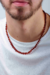 Colar de Âmbar Masculino Original Barroco Conhaque Rústico