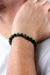 Pulseira de Âmbar Masculina Original Barroco Cereja Rústico e Jade