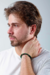Pulseira de Âmbar Masculina Original Barroco Cereja Rústico e Jade - comprar online