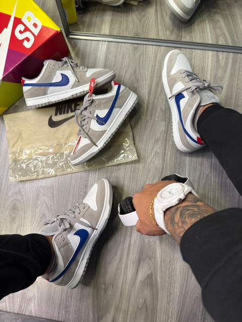 Nike dunk cinza azul