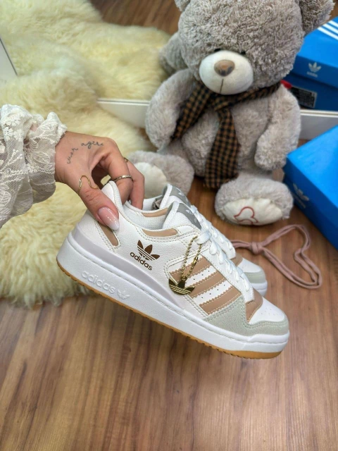 Adidas fórum low gelo branco - comprar online