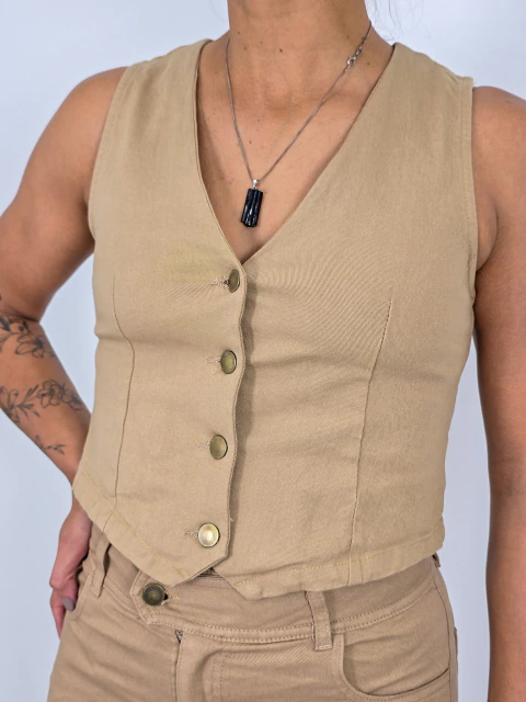 CHALECO GABARDINA ELASTIZADA - comprar online