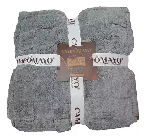 FRAZADA CAMPOMAYO - 1 1/2 Plaza - Color gris - comprar online