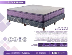 SOMMIER PURPLE - PEDIC PRO - KING SIZE (200 x 200) - Espuma