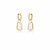 Argola com cristal banhada a ouro - comprar online
