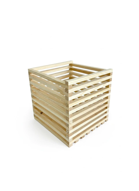 Cachepô Madeira Estilo Caixote 30x30x27,5