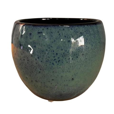 Vaso Cerâmico - Intense Esmaltado G Azul/Preto PT15 19Dx15A - comprar online