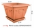 Vaso com Prato Floreira Mini Roma Terracota Cerâmica na internet