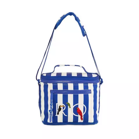 Mini Cooler Farm Farofa Listra Azul - comprar online