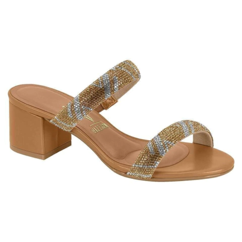 Tamanco Vizzano Feminino Adulto Tira Strass Confortável - comprar online