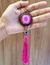 Chaveiro de mandala rosa brilha no escuro