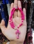 Pulseira de terço rosa com fecho