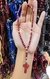 Pulseira de terço liso marrom sem fecho