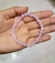Pulseira de pedra quartzo rosa 6 mm