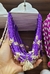 Colar de miçanga roxo estrela com búzio natural