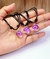 colar de flor roxo unidade ( pequeno )