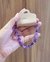 Pulseira de cascalho pedra ametista