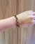 Pulseira de cascalho de pedra olho de tigre