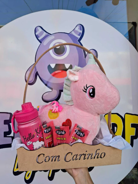 Cesta Infantil - Unicórnio 35cm