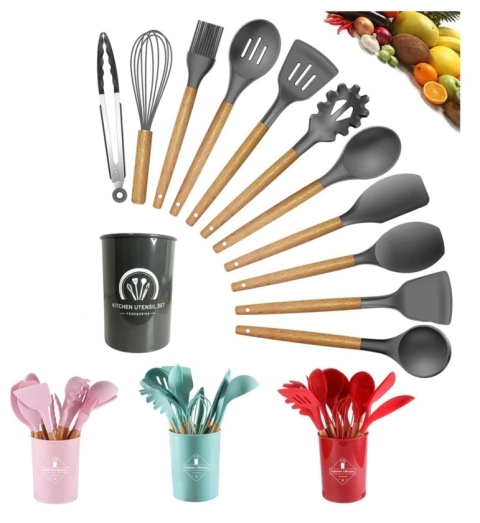 Kit concha De Silicone 12pcs Pote Organizador