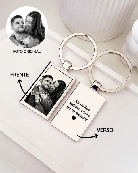 Chaveiro Personalizado - Aço Inox
