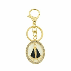 Chaveiro Nossa Senhora Aparecida com Strass - Modelo 4