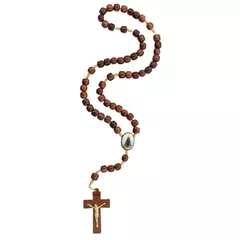 Terço Pau Brasil Nossa Senhora Aparecida - 8mm na internet