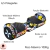 Hoverboard Overboard Infantil Skate Elétrico 6.5" Led Bluetooth Bateria De Grande Capacidade Motor Brushless HBD65S - Vem na Promo®