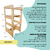 Torre de Aprendizagem Montessori Verniz - arteiros moveis infantis