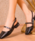 sapatilha sling back mary jane com bico quadrado na internet