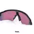 Óculos de sol esportivo Radar EV na cor Colorful, com lente espelhada em tons de rosa e preto, acompanhado de uma case de proteção.