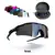 Óculos de sol esportivo Radar EV na cor All Black, acompanha 4 lentes extras, com lente espelhada em tons de preto, acompanhado de uma case de proteção.