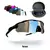 Óculos de sol esportivo Radar EV na cor Liquid Metal, acompanha 4 lentes extras, com lente espelhada em prata e preto, acompanhado de uma case de proteção.