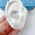 Piercing argola coração lado esquerdo cravejado 9mm Prata925 - Vcs Pratas