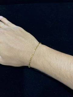 Pulseira tijolinho | Encascada a ouro 18K - comprar online