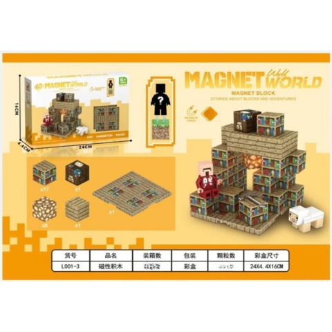 MINECRAFT IMANTADO 28 PIEZAS - comprar online