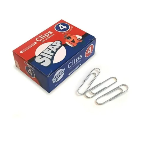 CLIP SIFAP METALICO Nº 4 X 100 U. ( 33 MM ) - comprar online