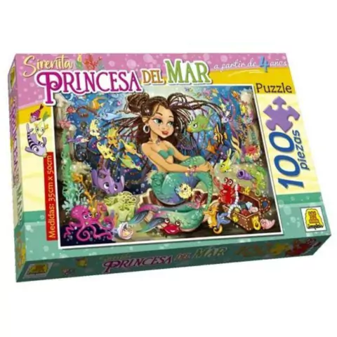 PUZZLE SIRENITA PRINCESA DEL MAR 100 PZAS