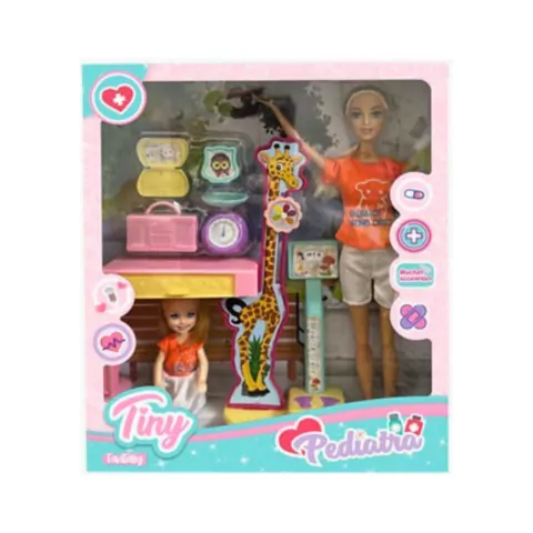 MUÑECA TINY PEDIATRA CON ACCESORIOS