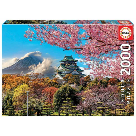 PUZZLE EDUCA 2000 PZAS CASTILLO DE OSAKA,JAPON - comprar online