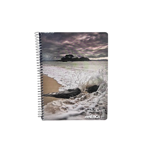 CUADERNO AMERICA 16x21 C/ESPIRAL X 80 HJS. CUADRICULADO