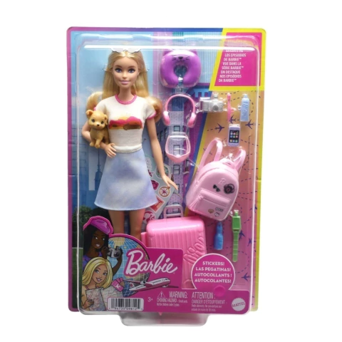 BARBIE VIAJERA CON MASCOTA
