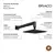 Chuveiro de Parede Bracci Preto Fosco - comprar online